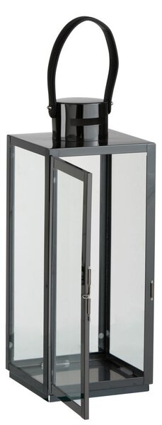 Čierny granitový kovový lampáš Recin - 17*16*51 cm - J-Line by Jolipa