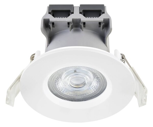 MEGAMAN LED zapustený bodový svietidlo Matter Tego, biele, RGBW, IP65, smart, Biela / opálová, Kúpeľňa, Plast, Zapustené okrúhle