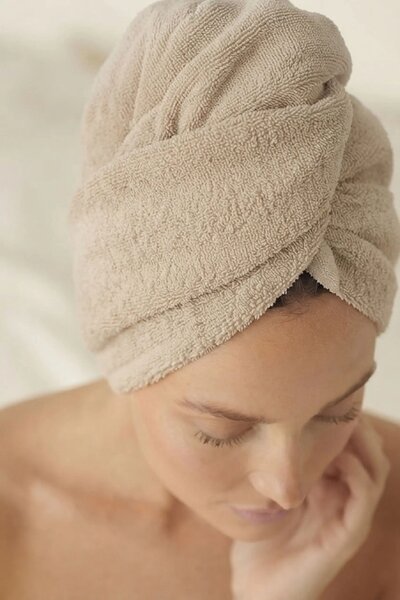 Turban na vlasy SPA béžový