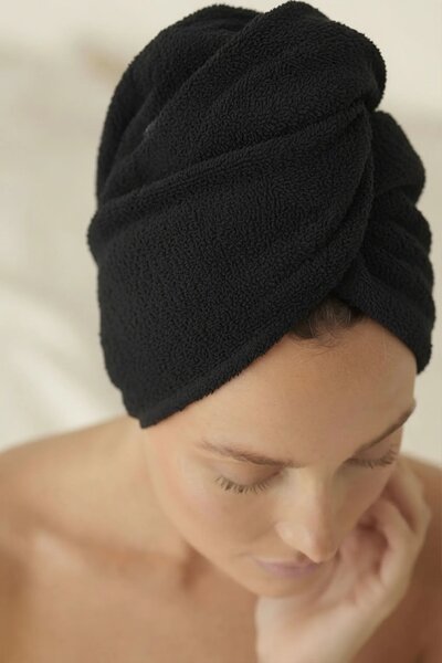 Turban na vlasy SPA čierny