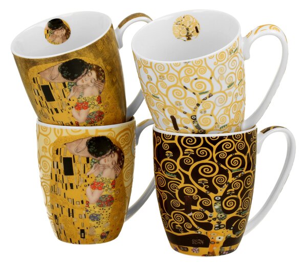 Porcelánový hrnček Klimt 350 ml sada 4ks