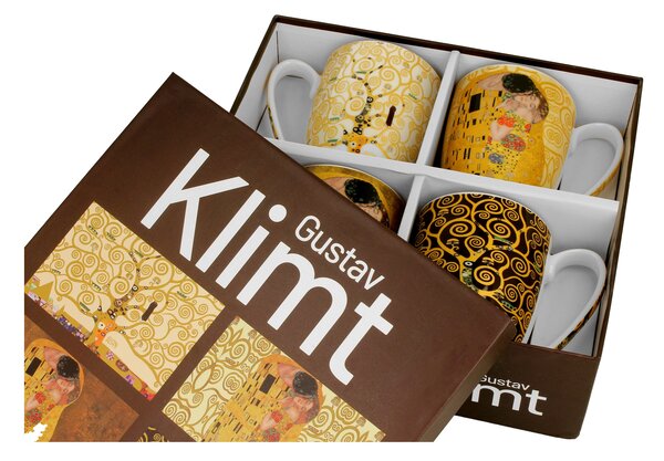 Porcelánový hrnček Klimt 350 ml sada 4ks