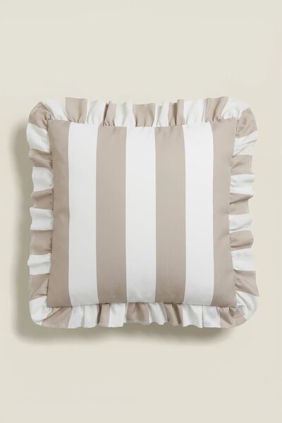 Záhradná obliečka na vankúš STRIPES béžová 40x40 cm