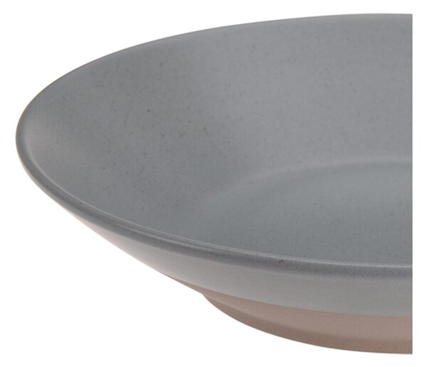 Kameninový hlboký tanier Clay, (fi) 21 cm, sivý