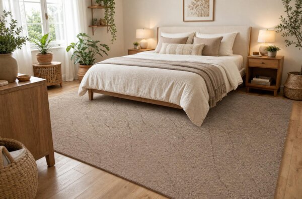 Koberec DUNE WOOL 497 03 TM620 hnedý