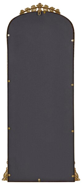 Nástenné zrkadlo zlaté kovové 51 x 114 cm na stenu dekoratívne glamour štýl závesné dekorácie