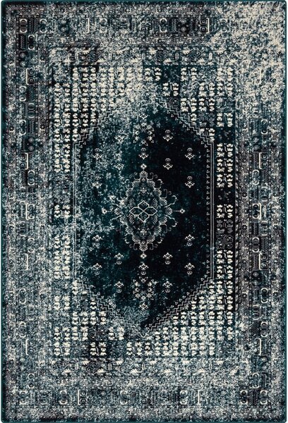 Vlnený koberec v petrolejovomodrej farbe 133x180 cm Eve - Agnella