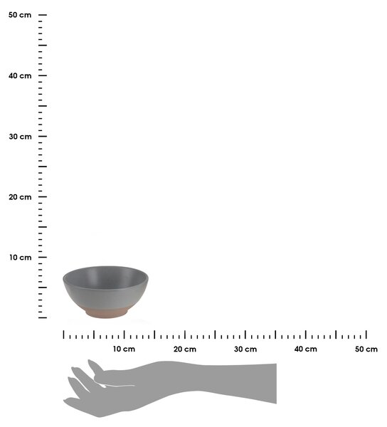 Kameninová miska Clay 350ml sivá