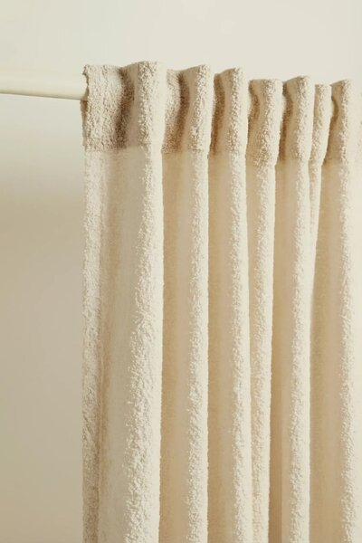 Záves s krúžkami DREAMY BOUCLE béžový 140x250 cm