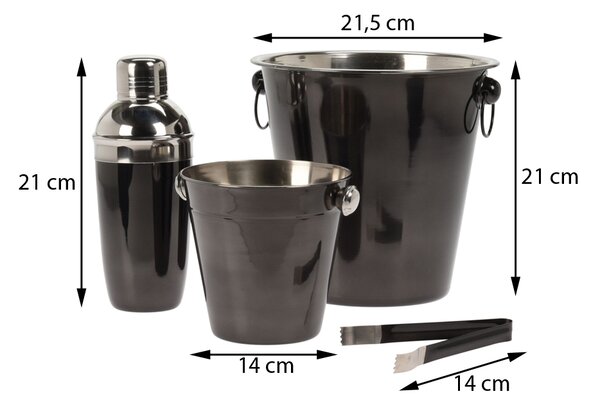 Barmanská súprava Bucket 4-dielna