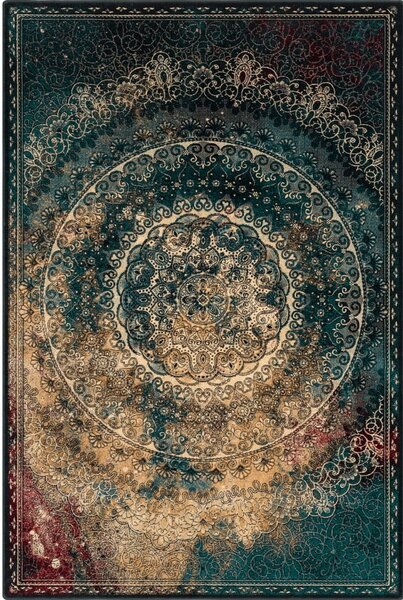 Vlnený koberec v petrolejovomodrej farbe 200x300 cm Ann – Agnella