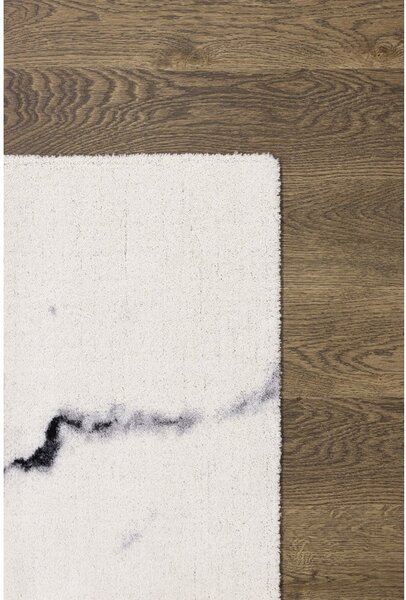 Krémovobiely vlnený koberec 200x300 cm Marble – Agnella