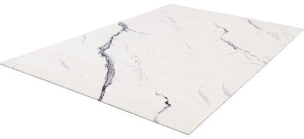 Krémovobiely vlnený koberec 200x300 cm Marble – Agnella