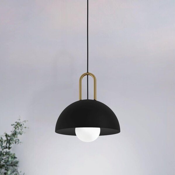 Eglo 56459 - Závesné svietidlo CALMANERA 1xE27/40W/230V čierne