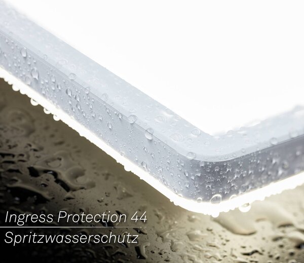 Panel Move LED, senzor, 58 x 20 cm, IP44, plast, biely, Biela / opálová, Chodba, Plast, Stropné svetlo