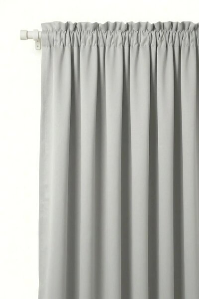 Záves na riasiacu pásku HOLD strieborný 140x270 cm