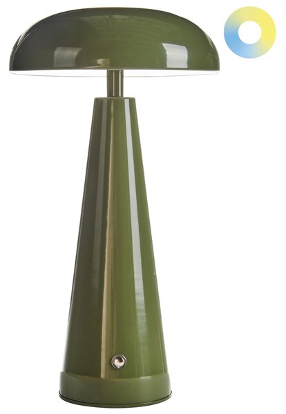 Stolná lampa zelená železo bezdrôtová so stmievačom osvetlenie moderný štýl interiér