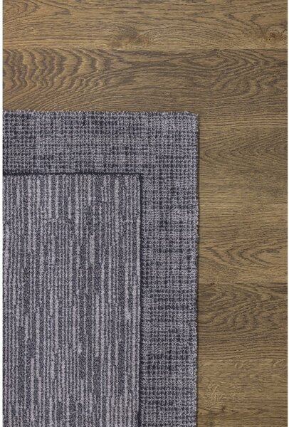 Tmavosivý vlnený koberec 133x180 cm Linea – Agnella