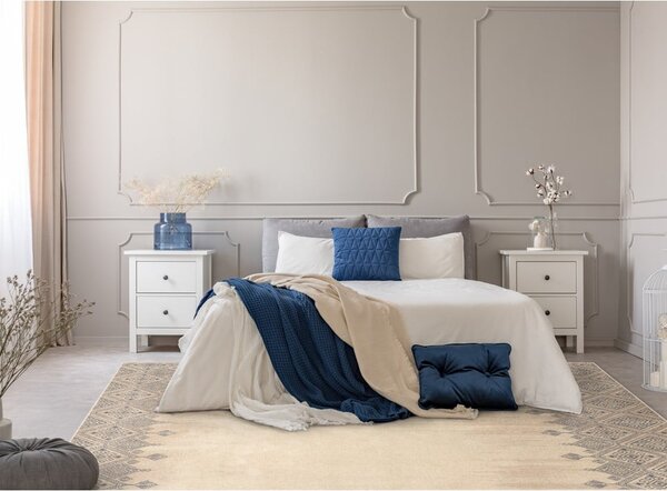 Béžový vlnený koberec 133x180 cm Decori – Agnella