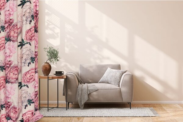 Záves PEONY VELVET LIGHT s riasiacou páskou 140x270 cm