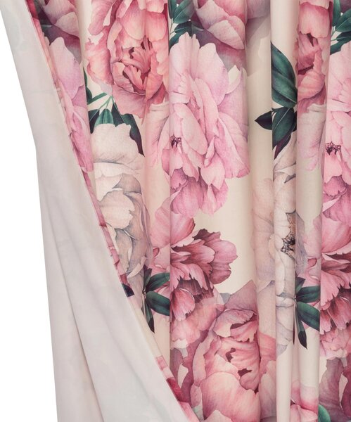 Záves PEONY VELVET LIGHT s riasiacou páskou 140x270 cm