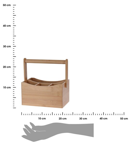 Drevený kuchynský organizér Hold, 23x14x23,5 cm
