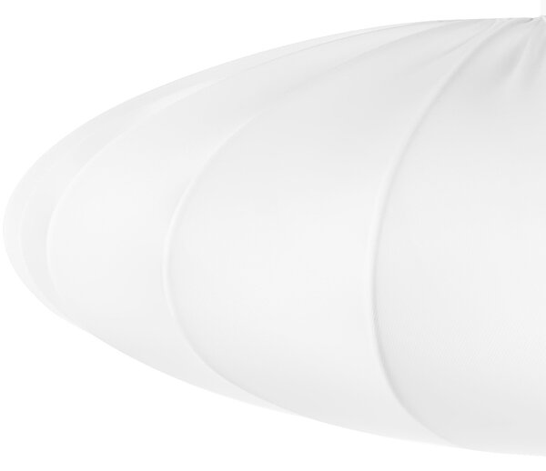 Závesná lampa biela nylon látkové tienidlo osvetlenie moderný štýl obývacia izba