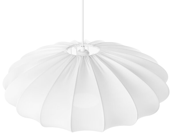 Závesná lampa biela nylon látkové tienidlo osvetlenie moderný štýl obývacia izba