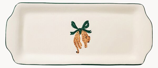 Ručne maľovaný servírovací tanier Leopard
