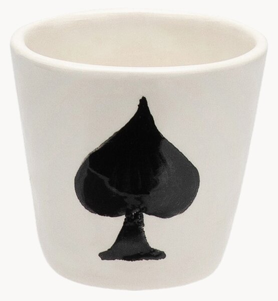 Ručne maľovaná šálka na espresso Ace of Spades