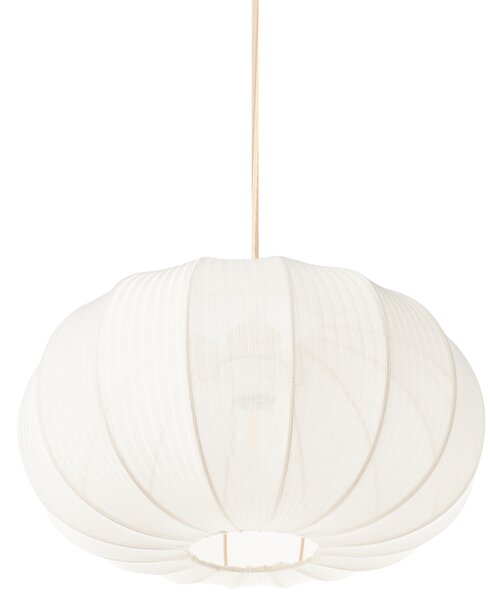 Závesná lampa biela nylon látkové tienidlo osvetlenie moderný štýl obývacia izba
