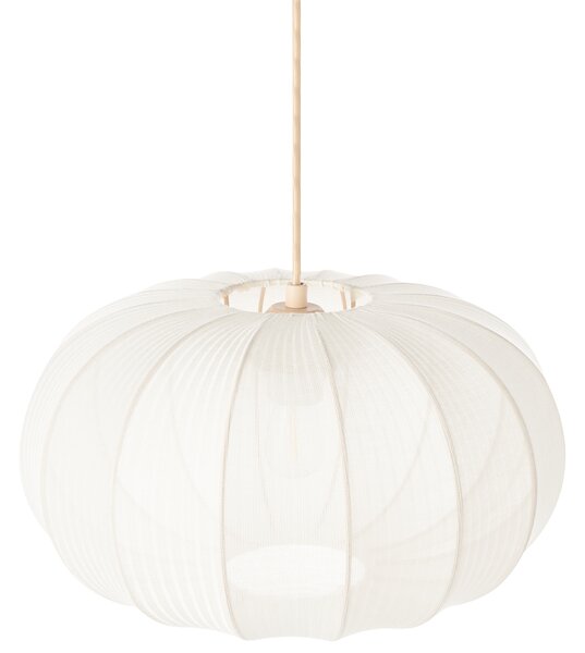 Závesná lampa biela nylon látkové tienidlo osvetlenie moderný štýl obývacia izba