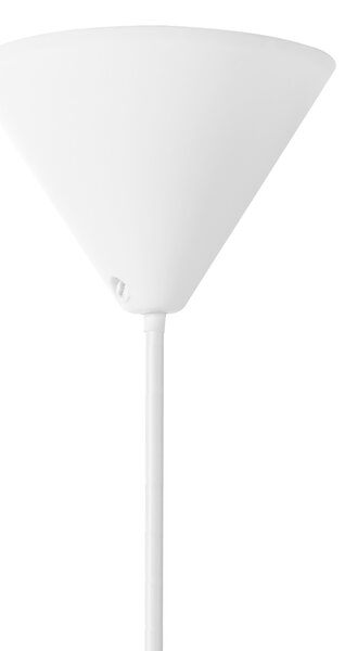 Závesná lampa biela nylon látkové tienidlo osvetlenie moderný štýl obývacia izba