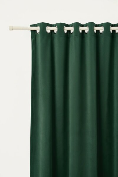 Velúrový záves SOFT VELVET fľašovo zelený na riasiacu pásku Rozmer: 140x270 cm