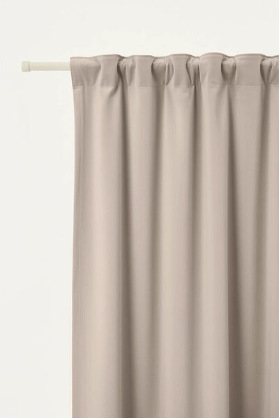 Velúrový záves SOFT VELVET béžový na riasiacu pásku Rozmer: 140x300 cm