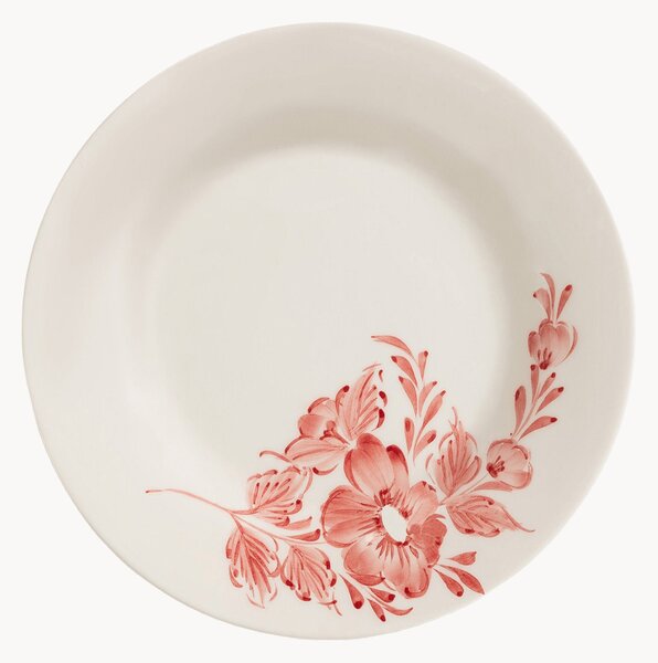 Ručne maľovaný raňajkový tanier Whimsical Rose