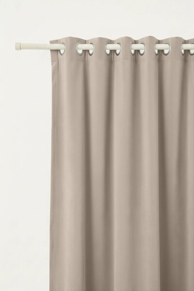 Velúrový záves SOFT VELVET béžový na riasiacu pásku Rozmer: 140x300 cm