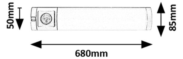 Rabalux 98078039 LED nástenné svietidlo Soft | 8W integrovaný LED zdroj | 450lm | 4000K