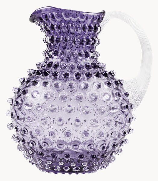 Ručne fúkaný džbán Hobnail, 2 l