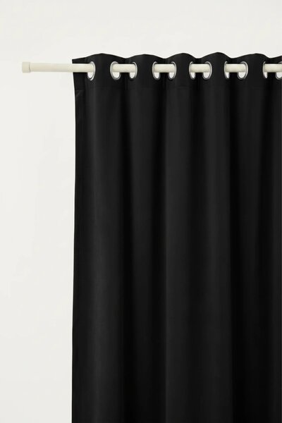 Velúrový záves SOFT VELVET čierny na riasiacu pásku Rozmer: 140x270 cm