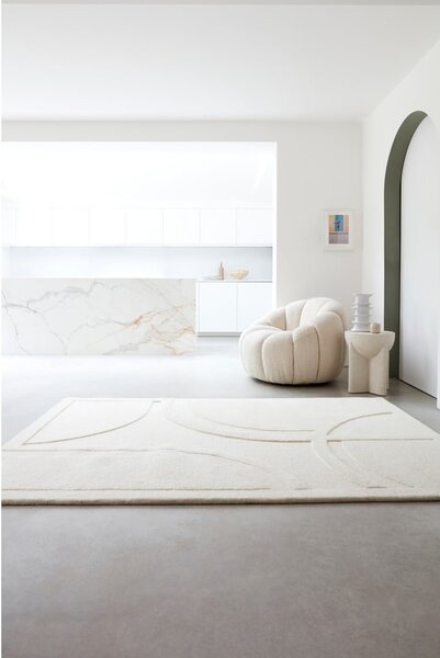 Biely vlnený koberec 120x170 cm Olsen – Asiatic Carpets