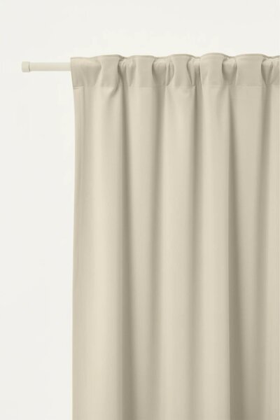 Velúrový záves SOFT VELVET krémový na riasiacu pásku Rozmer: 140x270 cm