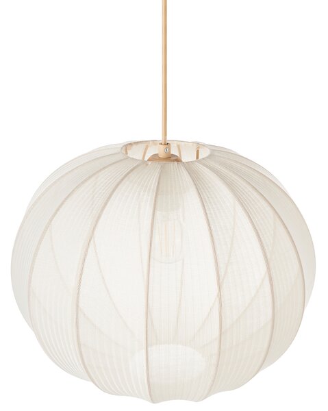 Závesná lampa biela nylon látkové tienidlo osvetlenie moderný štýl obývacia izba