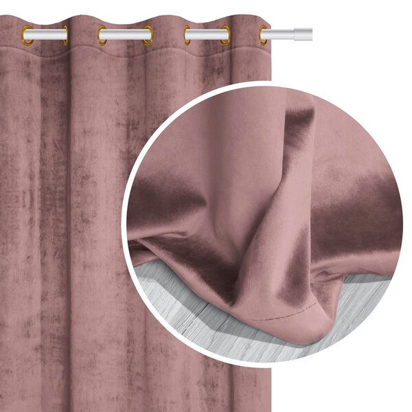 Velúrový záves SOFT VELVET púdrový 140x250 cm
