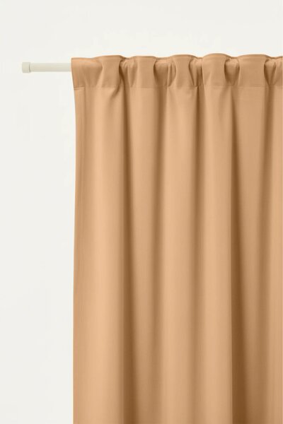 Velúrový záves SOFT VELVET horčicový na riasiacu pásku 140x270 cm