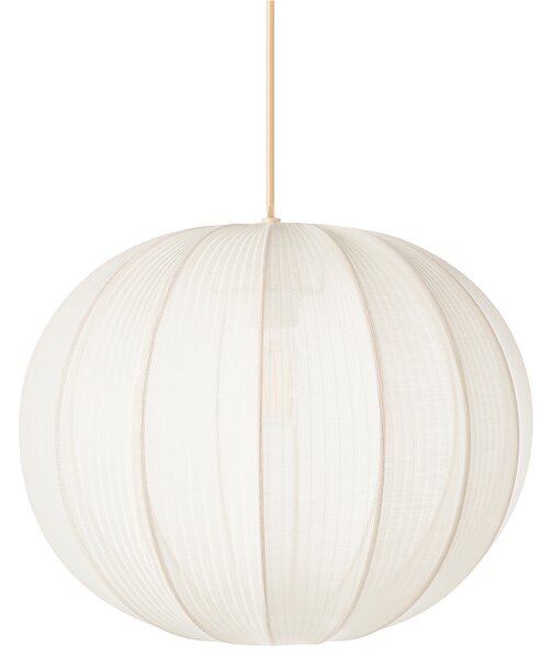 Závesná lampa biela nylon látkové tienidlo osvetlenie moderný štýl obývacia izba