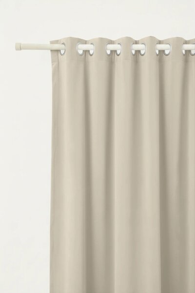 Velúrový záves SOFT VELVET krémový na riasiacu pásku Rozmer: 140x270 cm
