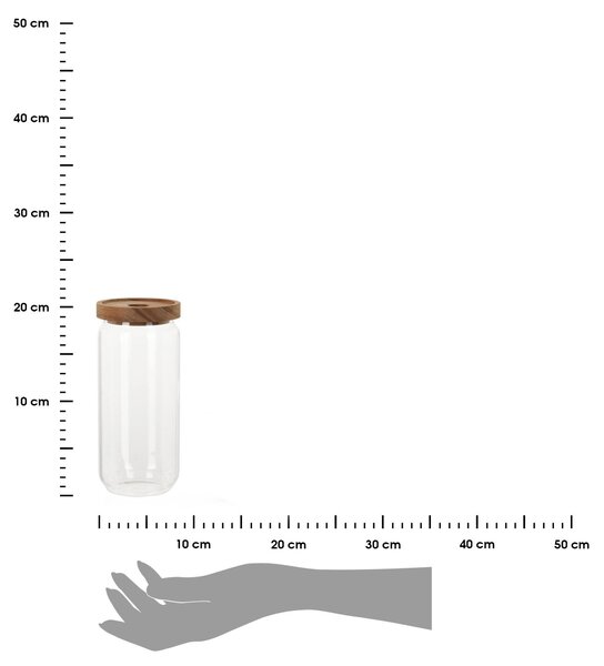 Sklenená nádoba na potraviny Emi 1000 ml