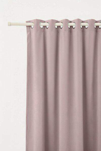 Velúrový záves SOFT VELVET púdrový na riasiacu pásku Rozmer: 140x270 cm