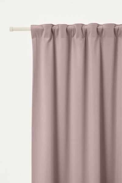 Velúrový záves SOFT VELVET púdrový na riasiacu pásku Rozmer: 140x270 cm